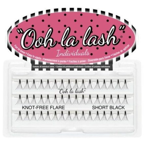 "Ooh La Lash" Knot-Free Short Black Individual Eyelashes - Picture 1 of 2